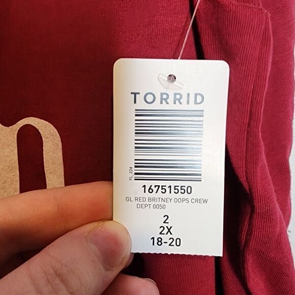 2X 18W 20W Torrid Red Britney Spears Oops I Did It Again Halloween Cosplay Music - Picture 5 of 5